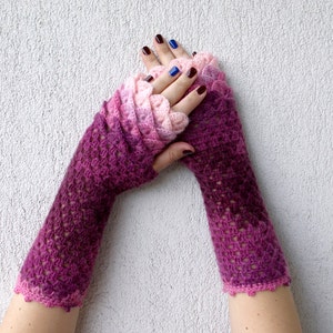 Dragon Gloves - Fingerless gloves - Arm warmers - Long Fingerless Mittens - Hand warmers