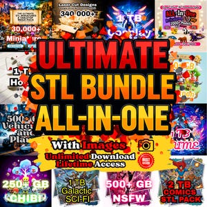 STL Pack of 300,000 Models – Files for 3D Printing – Figurines & Scenery