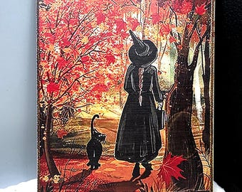 Witch Metal Sign Wall Decor, Witch Decor, Halloween Decor, Dark Academia, Gift for Women, Witchy Decor