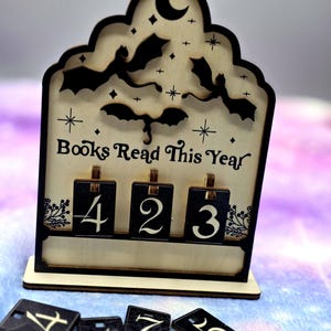 Books Read This Year Tracker, Buchzähler Leser, Reading Tracker Deko, Geschenk für Buchliebhaber, Booktok, Bücher Deko