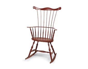 Comb-back Windsor rocking chair