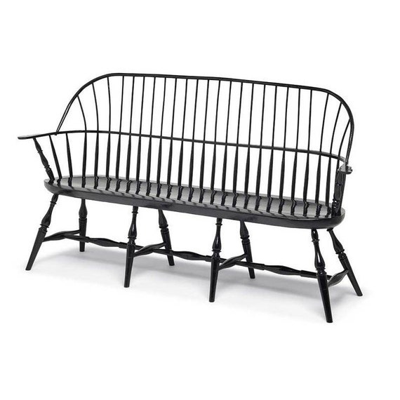 High back windsor bench deals