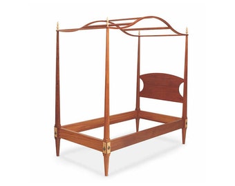 Twin canopy bed
