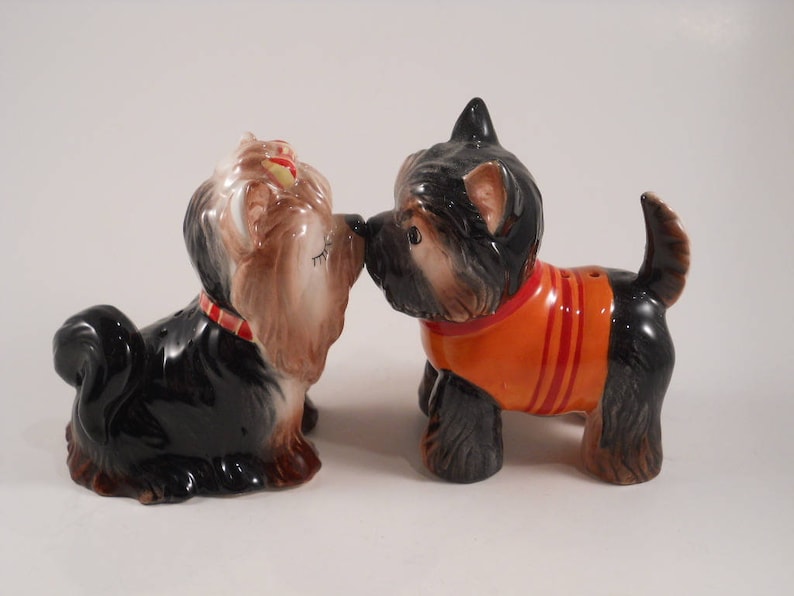 Küssen Hunde Salz und Pfeffer Sammler Etsy