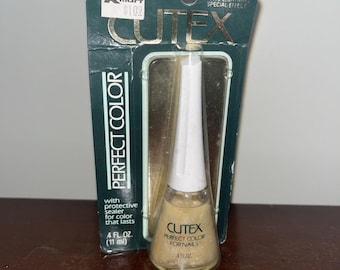 LEES Vintage Cutex Perfect Color Nagellak 17 Wit Bliksem POLISH DRY