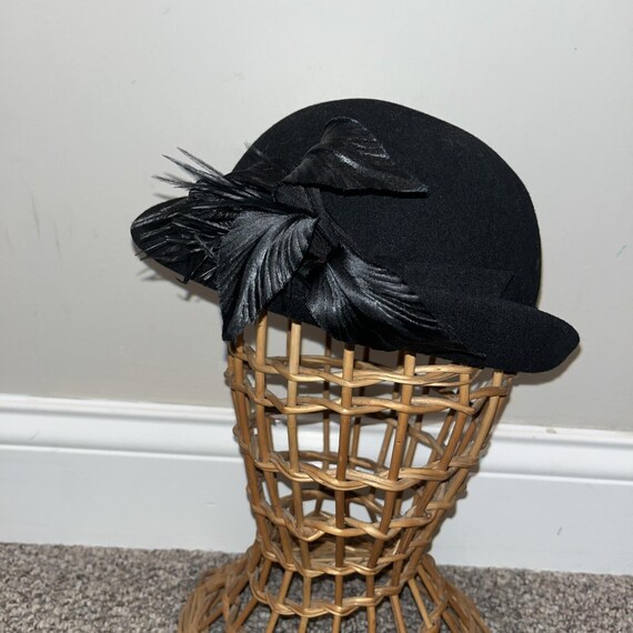 Betmar New York Vintage Betmar New York Red Fedora Straw Hat. Purple Silk  main image 3