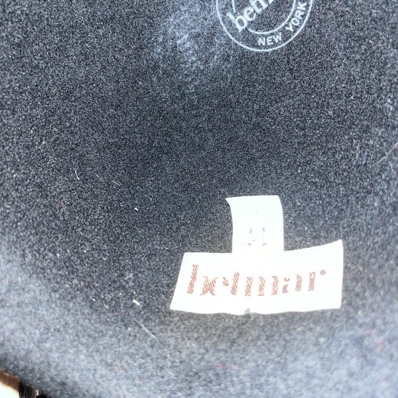 Vintage BETMAR New York‎ Women\'s BLACK Wool FEATHERED Hat USA Made VINTAGE BETMAR NEW YORK USA 100% WOOL OSTRICH FEATHER BLACK  main image 2