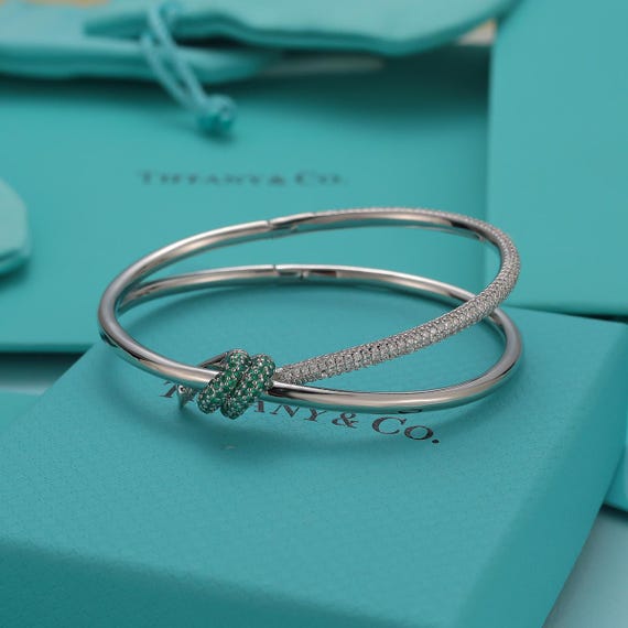 Tiffany bracelets, double diamond bracelets, simple bracelets, personality bracelets, stacking bracelets, anniversary bracelets