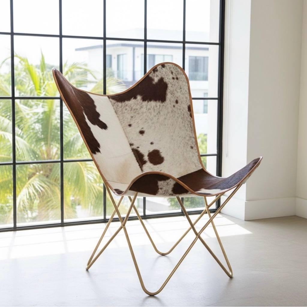 Folding Cowhide Chair - Etsy