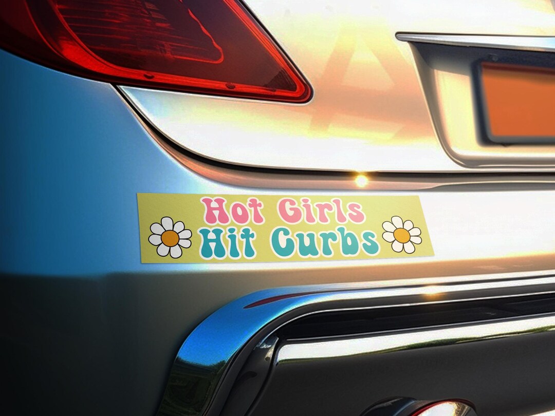Funny Car Bumper Sticker Retro Flower Sticker for Car Driving Sticker ...