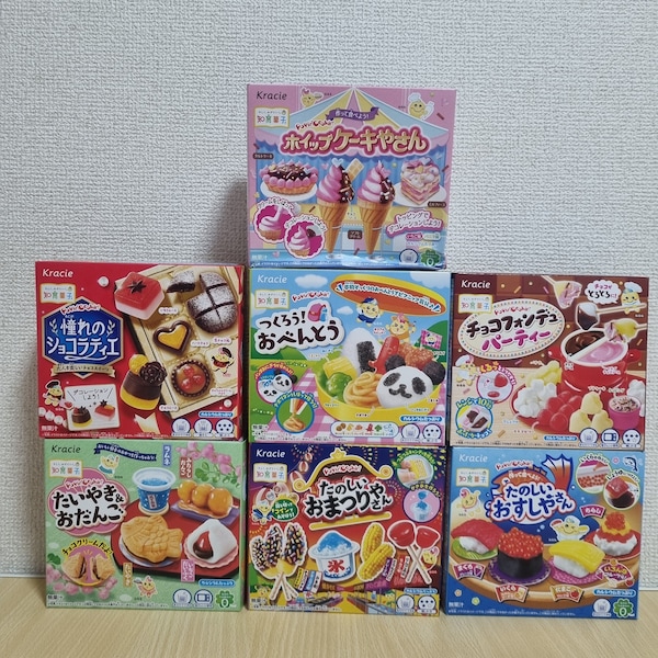 Ensemble de mini-kits de création de mini bonbons japonais Poppin' Cookin'