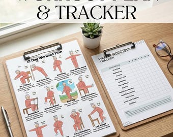 Senior Workout Plan | 12-Day Low Impact Exercises (PDF)