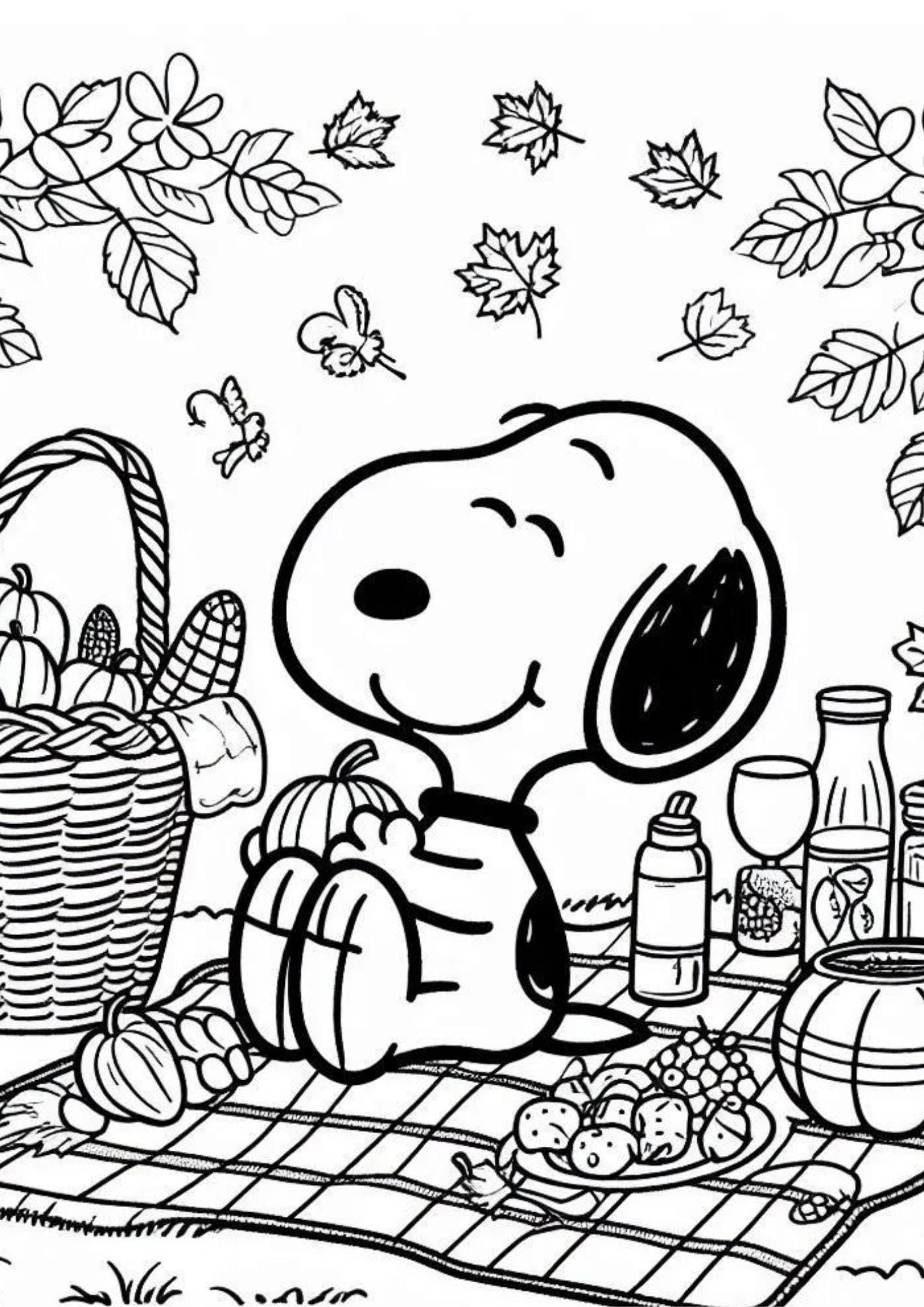 Snoopy Colouring Book for Kids L 30 Pages L PDF Printables - Etsy