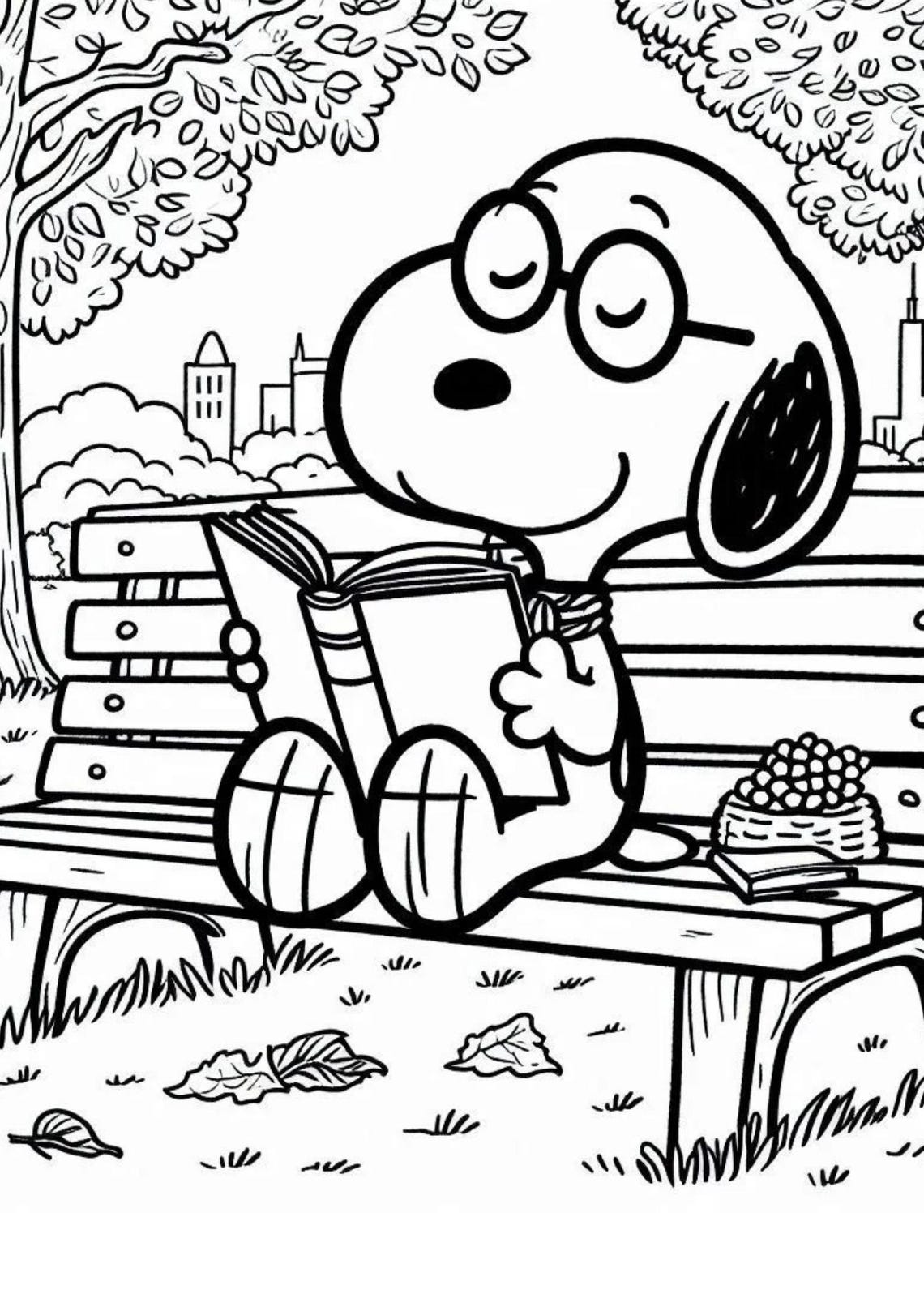 Snoopy Colouring Book for Kids L 30 Pages L PDF Printables - Etsy