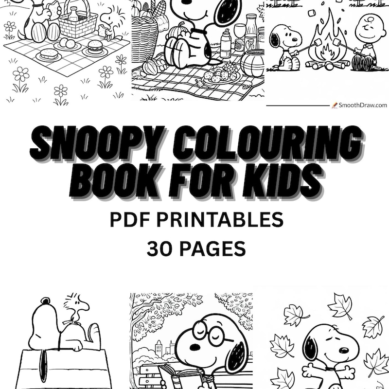 Snoopy Color Pages — Example 6