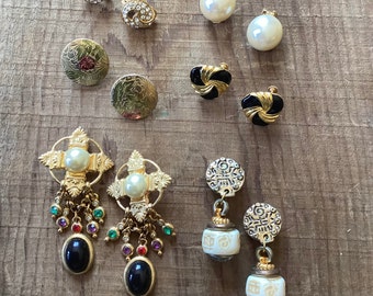 Vintage Clip On Earrings