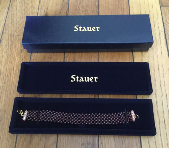 Stauer Garnet Garland Bracelet - image 5