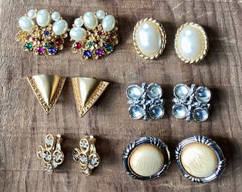 Vintage Clip On Earrings