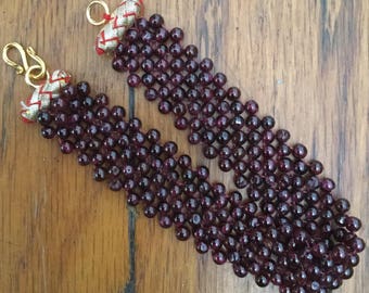 Stauer Garnet Garland Bracelet