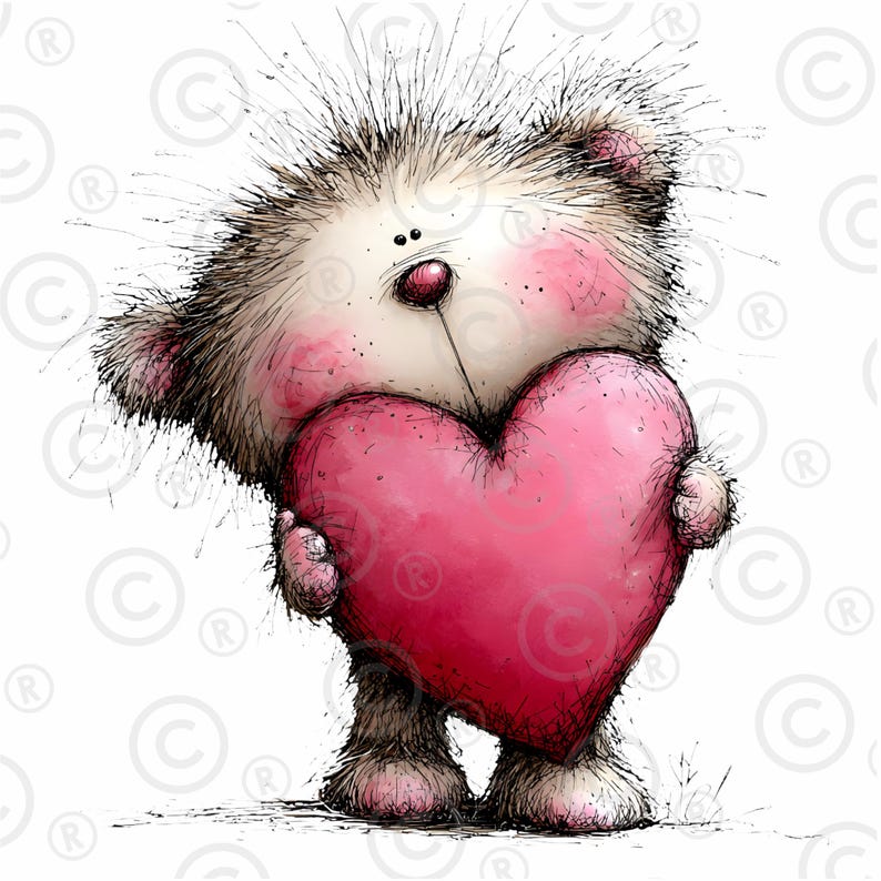 20 Valentine Teddy Bear PNG Bundle Cute Watercolor Bear Clipart Pastel ...