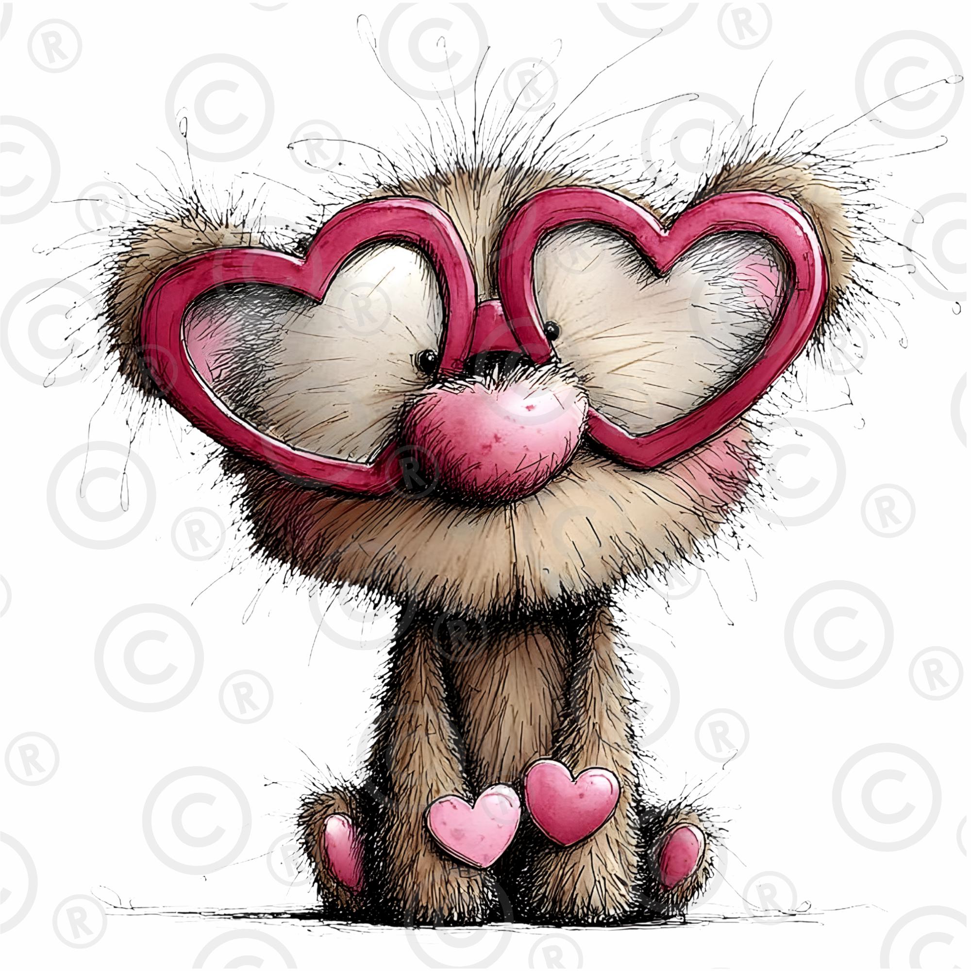 20 Valentine Teddy Bear PNG Bundle Cute Watercolor Bear Clipart Pastel ...