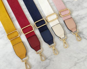 Tracolla di ricambio per borsa, manico in tela regolabile largo 1,5 pollici per borse, accessorio per borsa a tracolla e tracolla in 19 colori