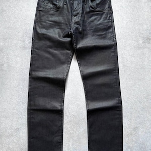 Rick Owens Waxed Jeans - Etsy UK
