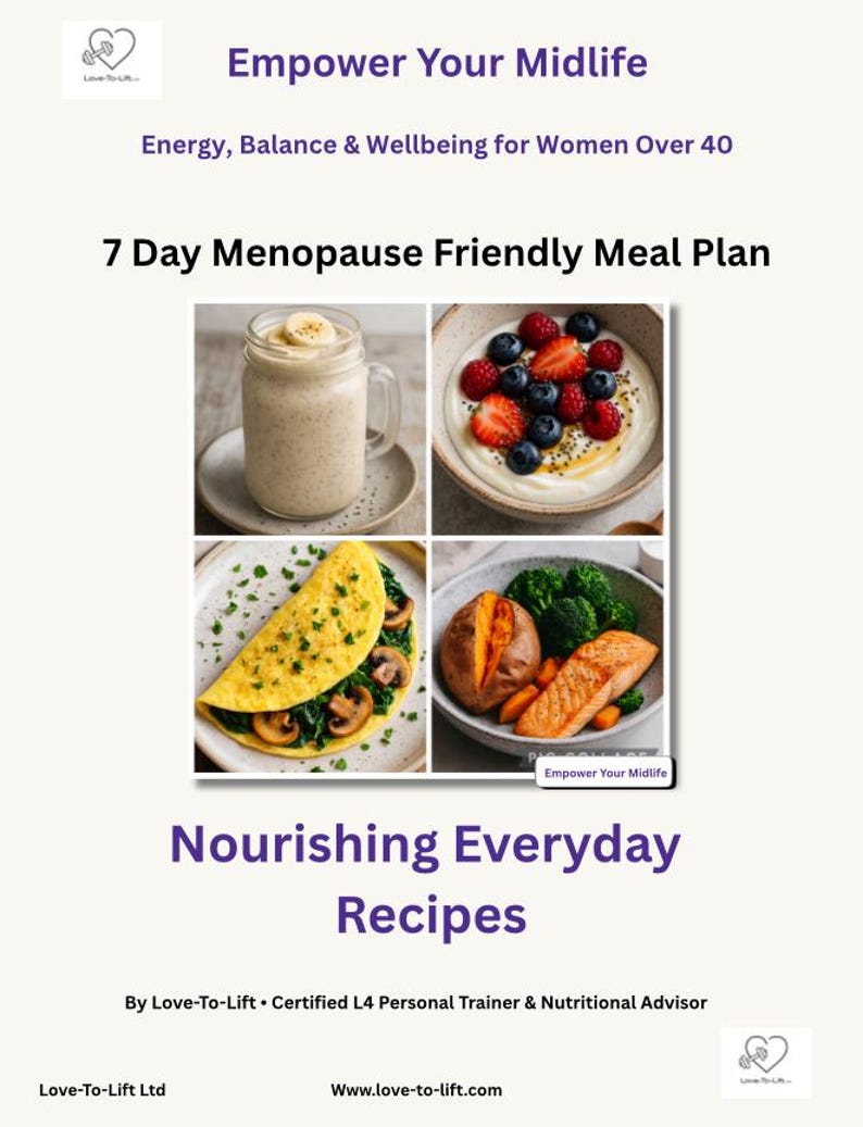 Menopause Meal Plan | 7 Day Hormone-friendly Meal Plan for Women 40+ - Etsy