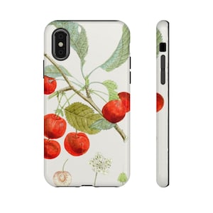 Cherry Blossom Phone Case - Nature-Inspired Tough Case, Vibrant Cherry Design, Floral Phone Cover, Gift for Nature Lovers, Cute Phone