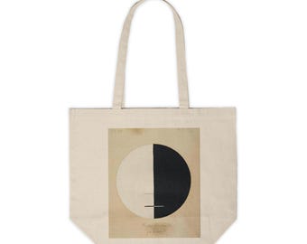 Minimalist Art Canvas Tote Bag: Eco-Friendly Cotton Market Bag