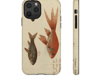 Vintage Fish iPhone Case: Tough Nautical Coastal Decor