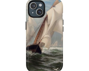 Nautical Ship Phone Case, Impact Resistant Magnetic Accessory, Ocean Art Protection