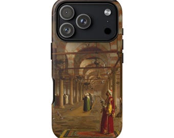 Vintage Mosque Prayer Painting Tough Case – Islamic Muslim Phone Accessories