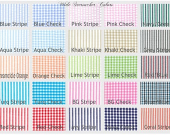 WIDE Seersucker Stripe  100% Cotton by the yard....   Fabric Finders Seersucker
