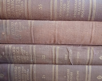 OLD Harvard Classics The Five Foot Shelf of Books 39, 35, 34, 22, 21, 20