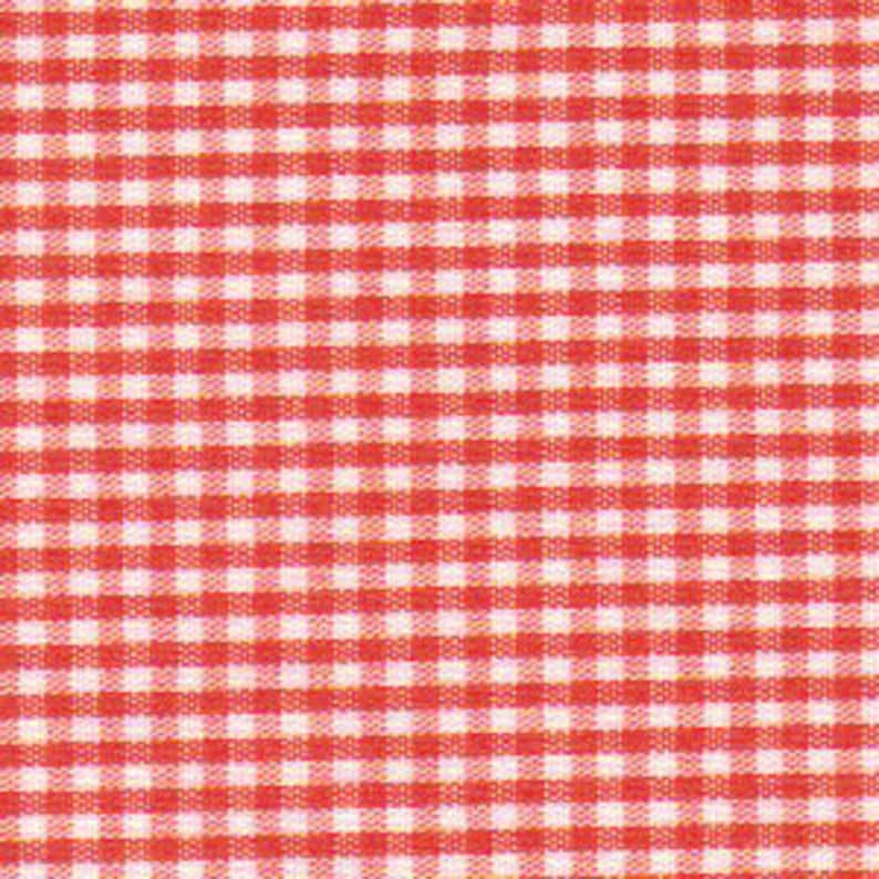 K&ouml;nnte beinhalten: Roter und wei&szlig;er Gingham-Stoff mit kleinem Karomuster.