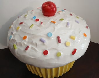 Vintage World Market Cupcake Cookie Jar - Etsy