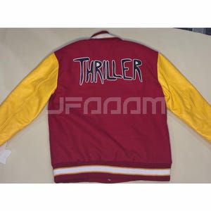 MJ Thriller Varsity Jacket: Michael Jackson Halloween Costume Christmas Gift image 4