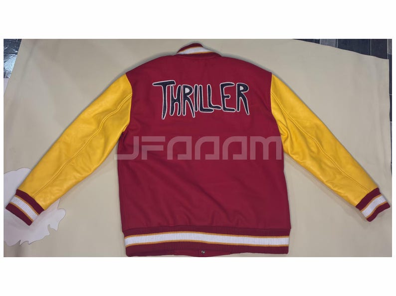MJ Thriller Varsity Jacket: Michael Jackson Halloween Costume Christmas Gift image 4