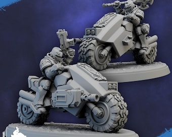 Capitán del Sagrado Corazón en bicicleta x1 - Marines Espaciales de Ciencia Ficción para Juegos de Guerra (Sci Fi Knights)