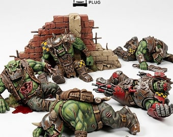 Dead Orcs Casualties - Tabletop Sci Fi Wargaming Basing Bits Scatter