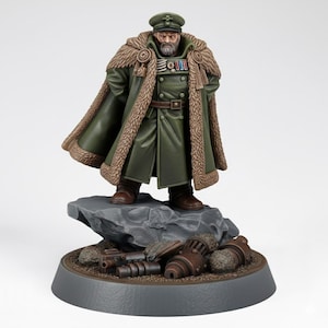 Grimdark Commissar General - Tabletop Sci Fi Proxy Wargaming Miniature
