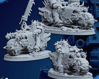 Traitor Bikes - Tabletop Proxy Marines Sci Fi Knights Wargaming