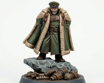 Grimdark Komisarz Generalny - Stołowa Figurka Sci Fi Proxy Wargaming