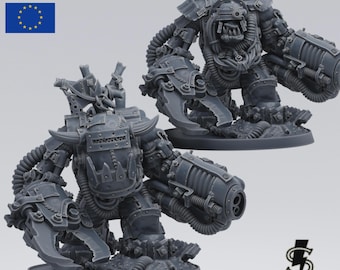 Orc Ragegutta Mega Armor Sci-Fi Wargaming-proxy op tafelblad - Smuggler Boutique