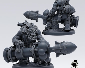 Booma Boy Brakkrakk, variante 2 - Proxy orc de l'espace - Miniature de science-fiction de table - Smuggler Boutique