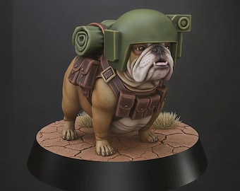 Grimdark Dog Guard Model Gift Tabletop Sci Fi Wargaming Proxy