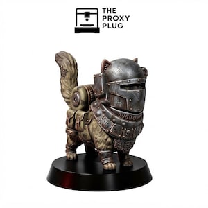 Grimdark Trench Cat Guard Model Gift Tabletop Sci Fi Wargaming Proxy