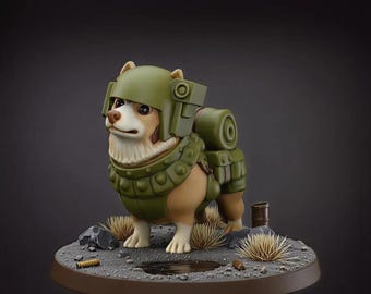 Grimdark Dog Guard Model Gift Tabletop Sci Fi Wargaming Proxy