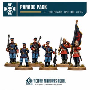 Tannenburg och viktorianska paradpaket - Grimdark Guardsman Proxy-bordsskiva - Victoria Miniatures Grimdark Empire